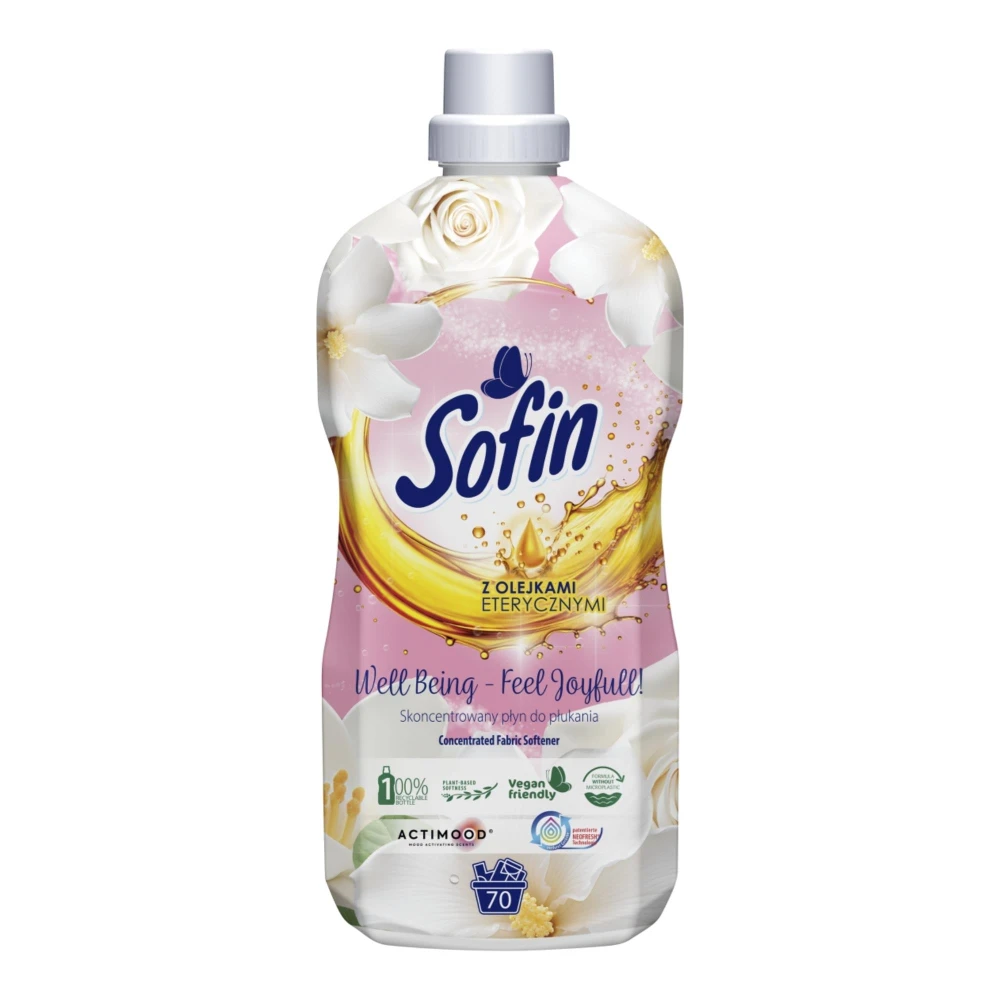 Sofin płyn do płukania 70p 1.4l well being feel joyfull 5900931044386