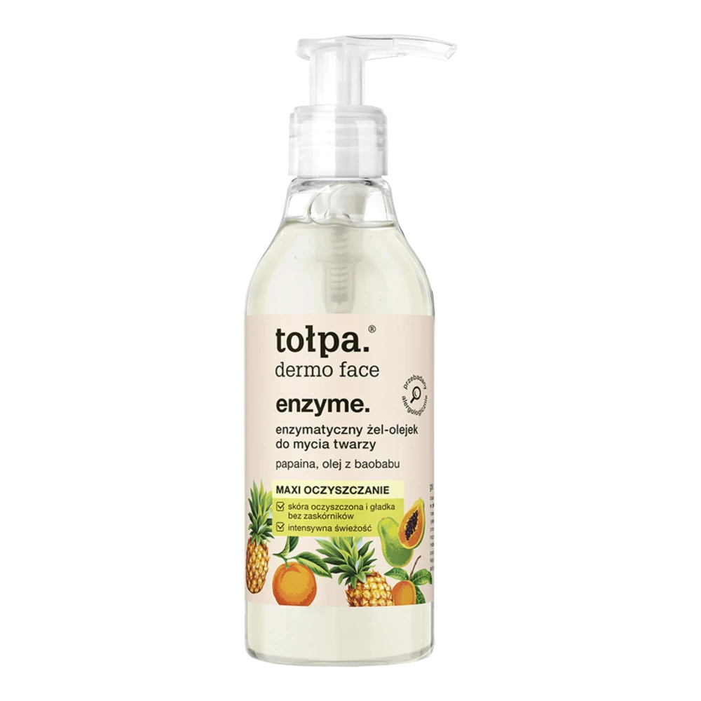 Tołpa dermo face enzyme.enzymatyczny żel-olejek do mycia twarzy 195ml maxi oczyszczanie 5903900962186