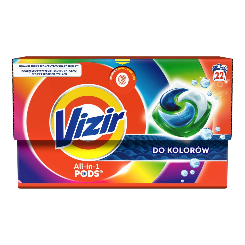 Vizir kapsułki do prania all in 1 24 szt. karton kolor 8700216745444
