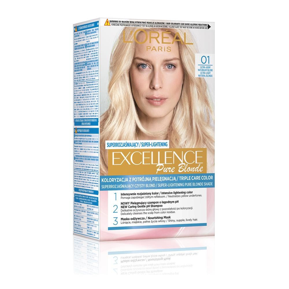 15670 LOREAL EXCELLENCE FARBA KOLORYZUJĄCA   01   BLOND SUPER NATURALNY 3600010022640