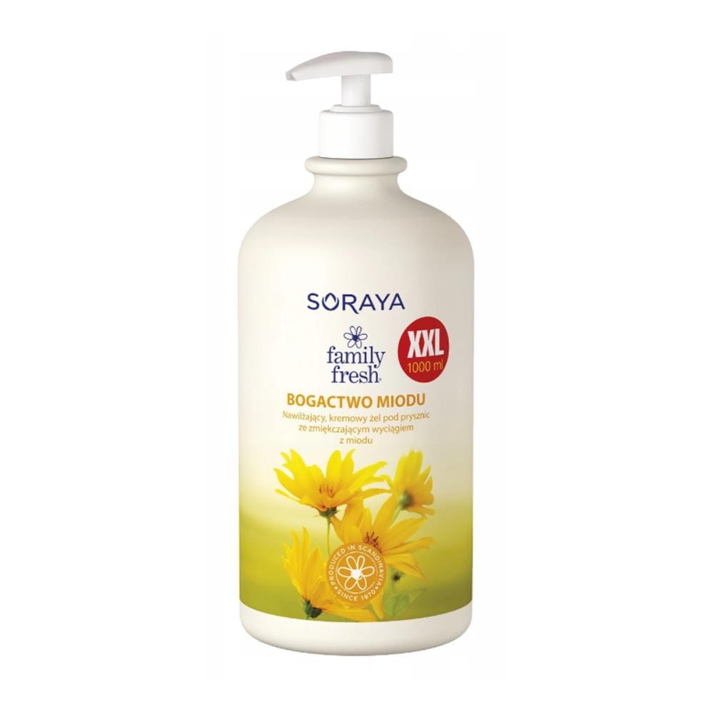 23482 SORAYA FAMILY FRESH ŻEL POD PRYSZNIC 1L BOGACTWO MIODU 436970 7310614369602