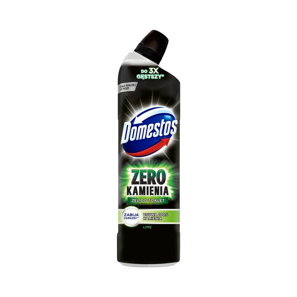 25475 DOMESTOS ŻEL DO WC 750ML ZERO KAMIENIA LIME 8717644186077