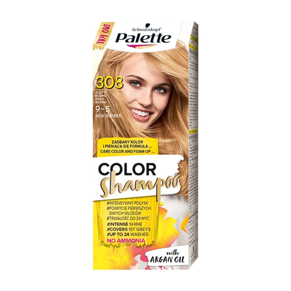 27747 PALETTE COLOR SHAMPOO  SZAMPON KOLORYZUJĄCY  9-5  ZŁOCISTY BLOND 3838824172941