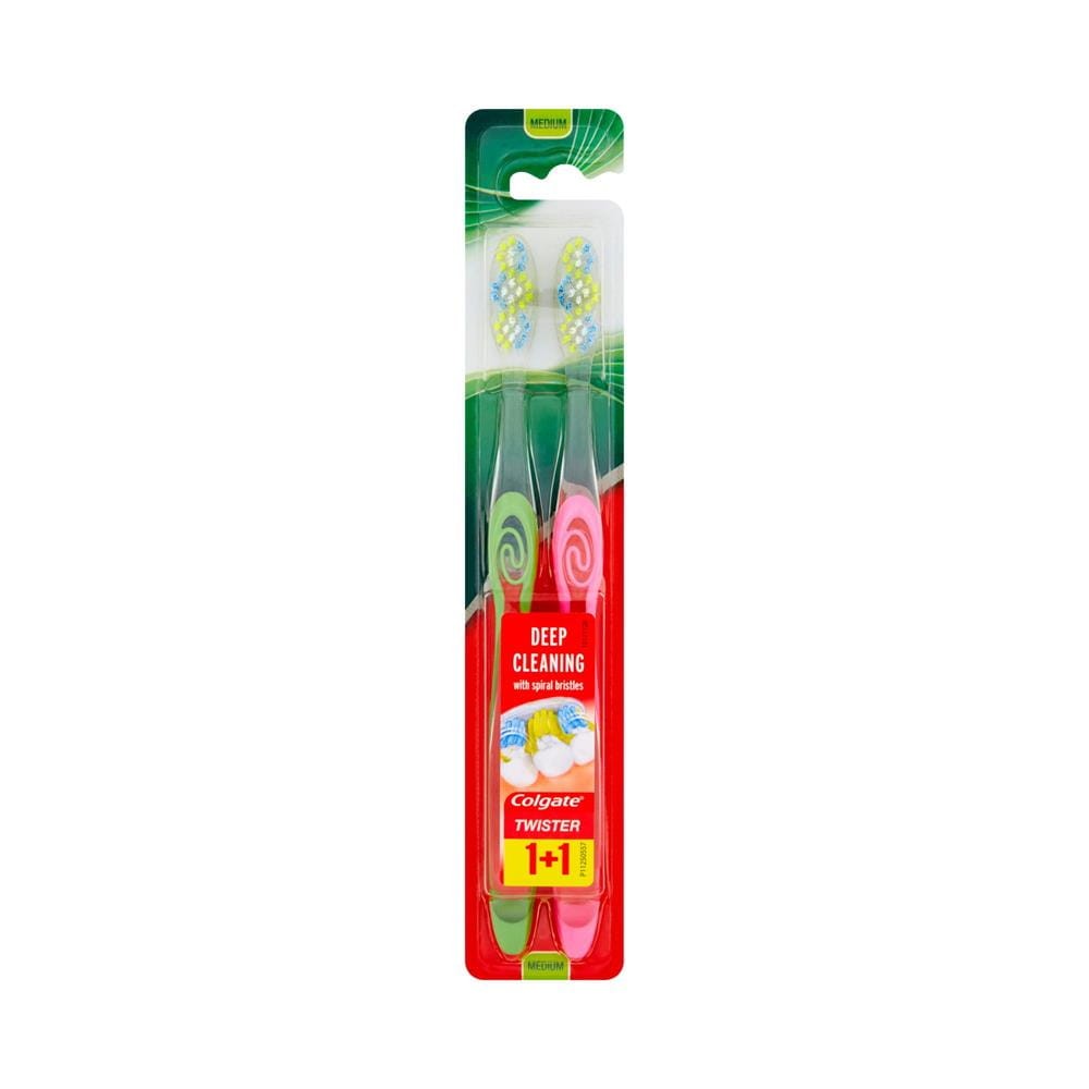 28267 COLGATE SZCZOTECZKA DO ZĘBÓW TWISTER FRESH MEDIUM 1+1 8714789139791