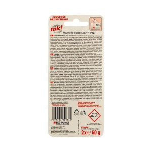 28599 TAK KRĄŻEK DO SPŁUCZKI WC  50G 2 SZT. LEŚNY 5901332000339