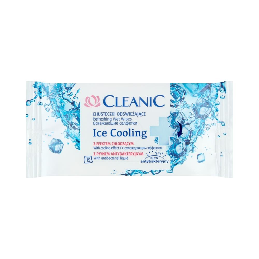 30890 CLEANIC CHUSTECZKI NAWILŻANE 15 SZT. ICE 5900095009160