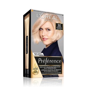 31040 Loreal FERIA-PREFERENCE FARBA KOLORYZUJĄCA  92 BARDZO JASNY BEŻOWO-PERŁOWY BLOND 3600521394854