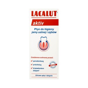 32075 LACALUT PŁYN DO PŁUKANIA UST 300ML AKTIV 4016369616321