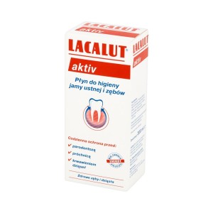 32075 LACALUT PŁYN DO PŁUKANIA UST 300ML AKTIV 4016369616321