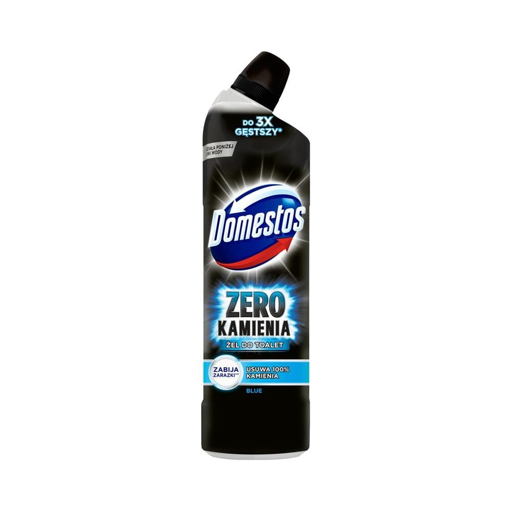 36169 DOMESTOS ŻEL DO WC 750ML ZERO KAMIENIA BLUE 8718114636788