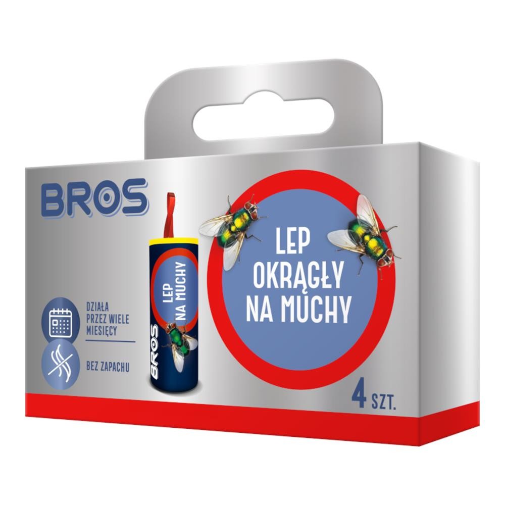 70483 BROS LEP NA MUCHY OKRĄGŁY 4 SZT. 5904517001985