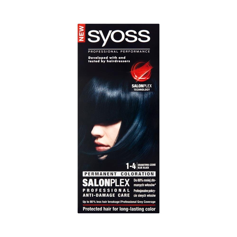 80190 SYOSS FARBA KOLORYZUJĄCA  1-4  BLUE BLACK. KOLOR CZARNY GRANAT. 9000100633000
