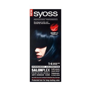 80190 SYOSS FARBA KOLORYZUJĄCA  1-4  BLUE BLACK. KOLOR CZARNY GRANAT. 9000100633000