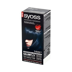 80190 SYOSS FARBA KOLORYZUJĄCA  1-4  BLUE BLACK. KOLOR CZARNY GRANAT. 9000100633000