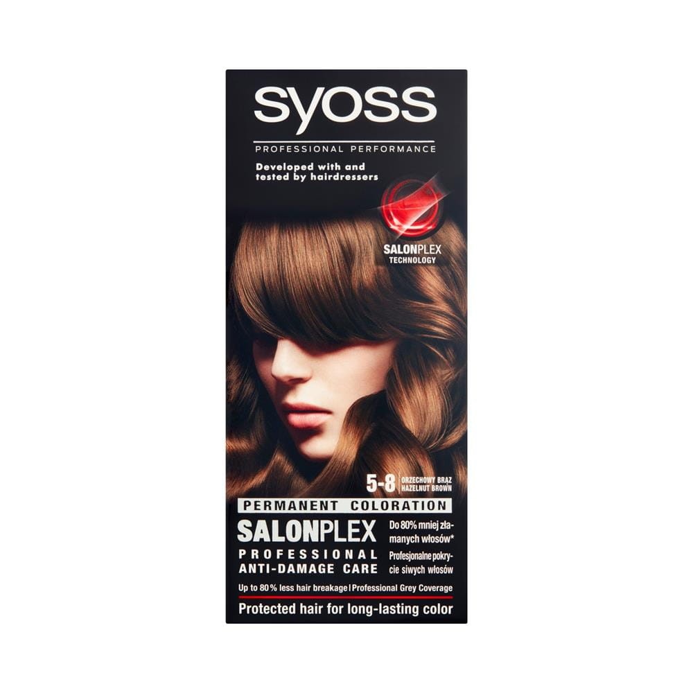 84029 SYOSS FARBA KOLORYZUJĄCA  5-8  HAZELNUT BROWN. KOLOR ORZECHOWY BRĄZ. 9000100633345