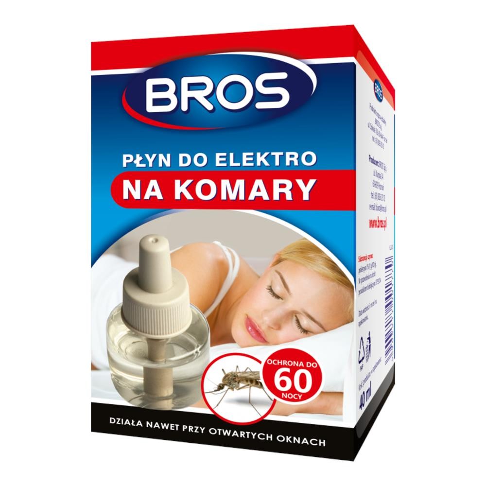 100274 BROS ZAPAS DO APARATU ELEKTRYCZNEGO NA KOMARY PŁYN 60NOCY 5904517001770