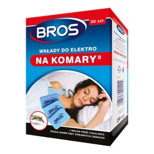 BROS ZAPAS DO APARATU ELEKTRYCZNEGO NA KOMARY 20 PŁYTEK