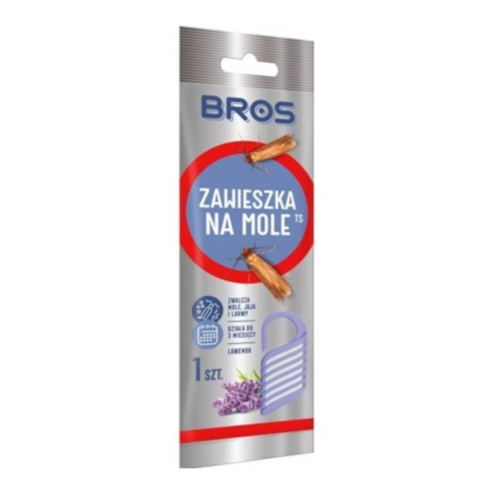 100285 BROS ZAWIESZKA NA MOLE ODZIEŻOWE 1 SZT. LAWENDA 5904517002487