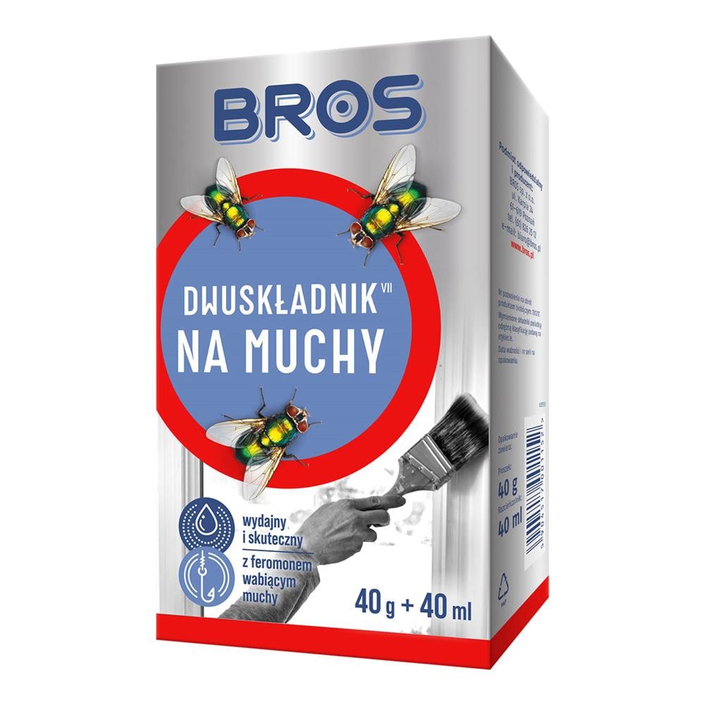 100292 BROS DWUSKŁADNIK NA MUCHY 40G+40ML 5904517001152