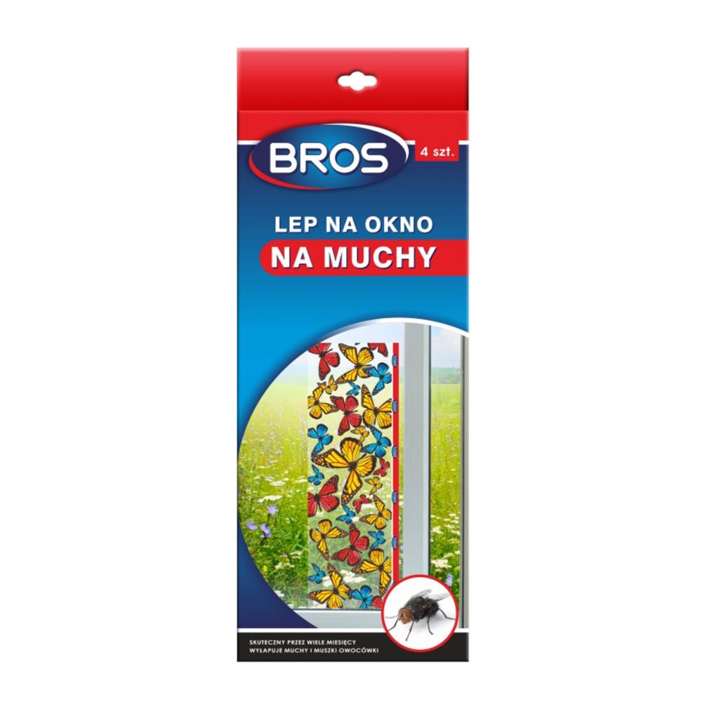 100293 BROS LEP NA MUCHY NA OKNO 4 SZT. 5904517002579