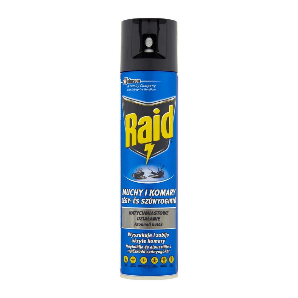 102598 RAID SPRAY NA OWADY LATAJĄCE 400ML NIEBIESKI 8711800137873