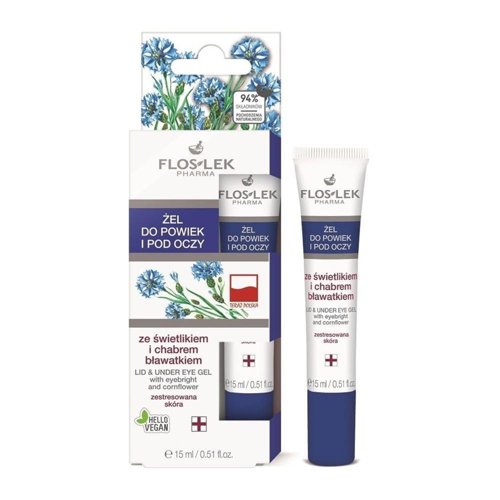 107898 FLOS-LEK PIELĘGNACJA OCZU ŻEL POD OCZY 15ML ŚWIETLIK I CHABER BŁAWATEK 5905043001753
