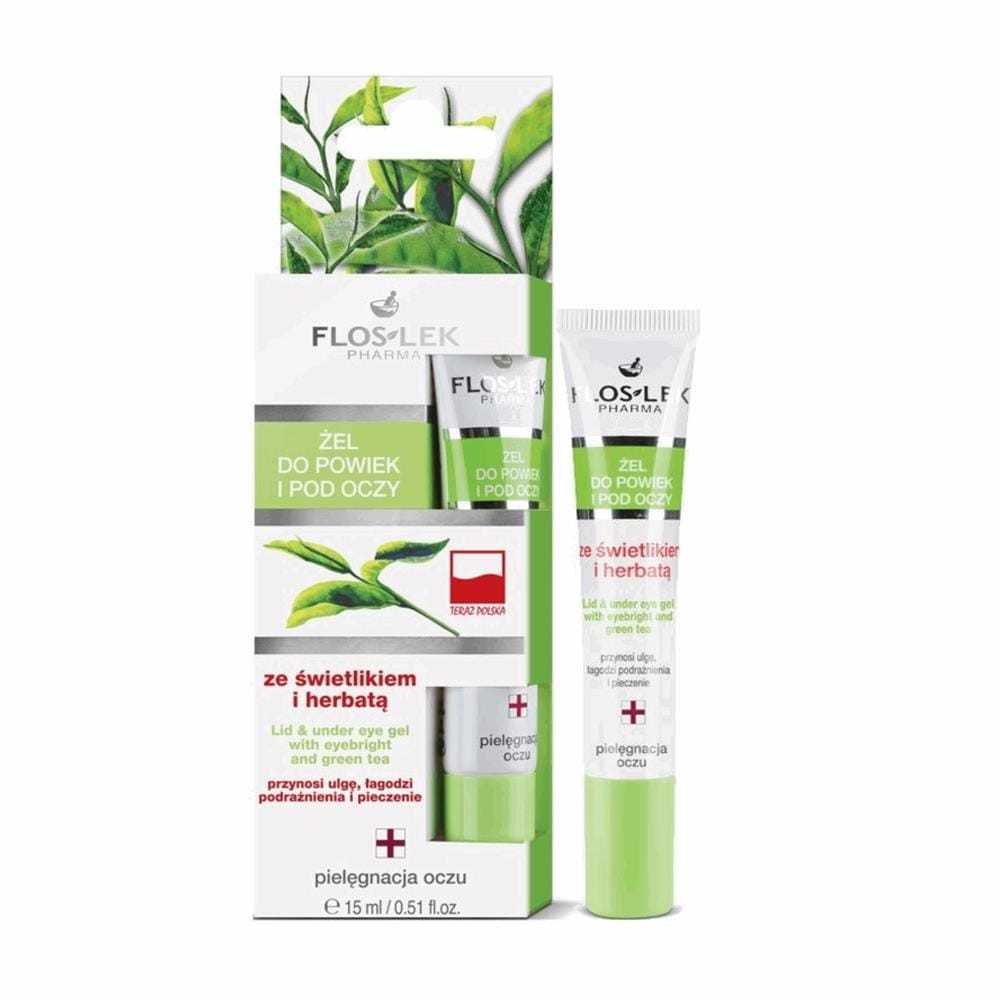 107899 FLOS-LEK PIELĘGNACJA OCZU ŻEL POD OCZY 15ML ŚWIETLIK I HERBATA 5905043001760