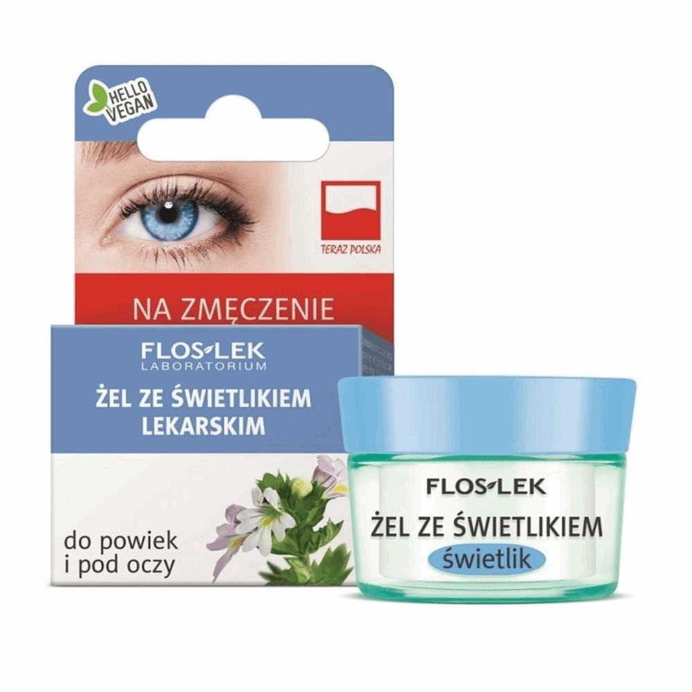 107901 FLOS-LEK ŻEL POD OCZY 10G ŚWIETLIK LEKARSKI 5905043000053
