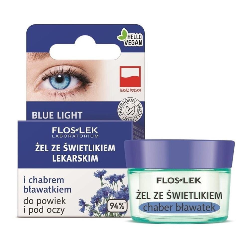 107904 FLOS-LEK ŻEL POD OCZY 10G ŚWIETLIK LEKARSKI I CHABER BŁAWATEK 5905043000060
