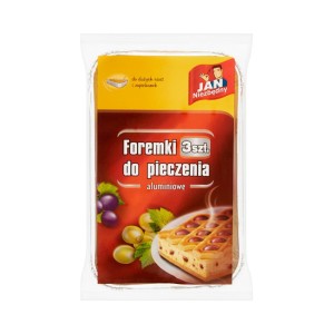 JAN NIEZBĘDNY FORMA ALUMINIOWA DO PIECZENIA 3 SZT. ZAPIEKANKI