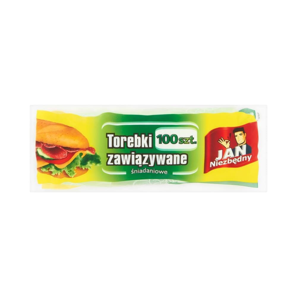 110397 JAN NIEZBĘDNY TOREBKI ŚNIADANIOWE 100 SZT. ZAWIĄZ   5900536256344