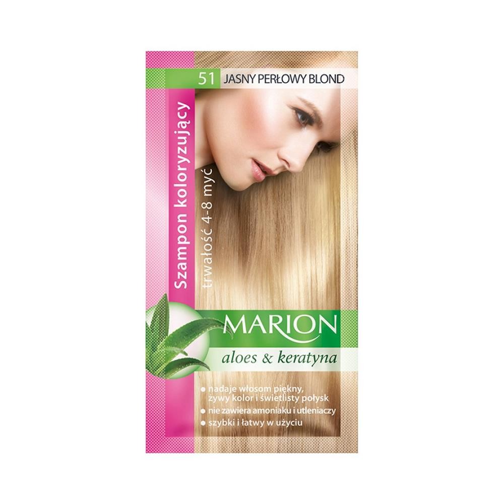 112181 MARION SZAMPON KOLORYZUJĄCY  SASZETKA 51 JASNY PERŁOWY BLOND 5902853005513