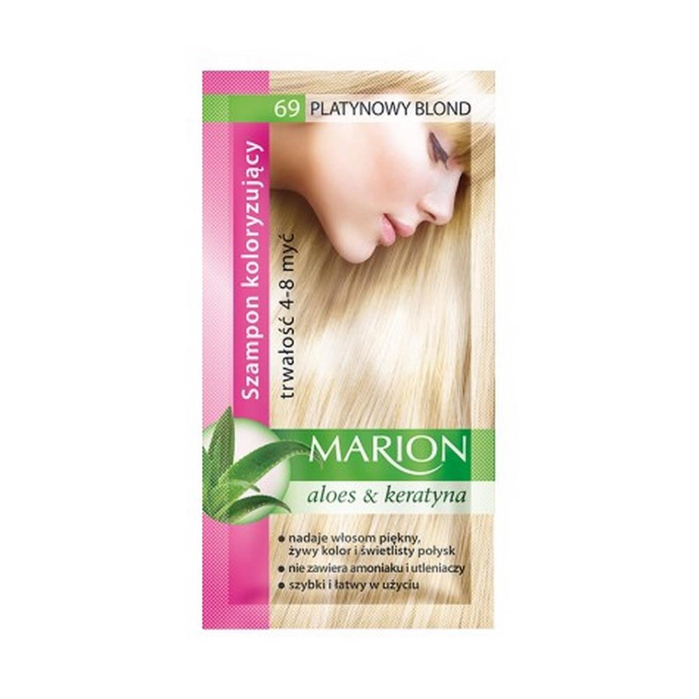 112193 MARION SZAMPON KOLORYZUJĄCY  SASZETKA 69 PLATYNOWY BLOND 5902853000693