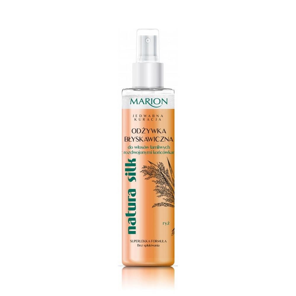 114421 MARION NATURA SILK ODŻYWKA DO WŁOSÓW SPRAY 150ML ŁAMLIWE 5902853107385