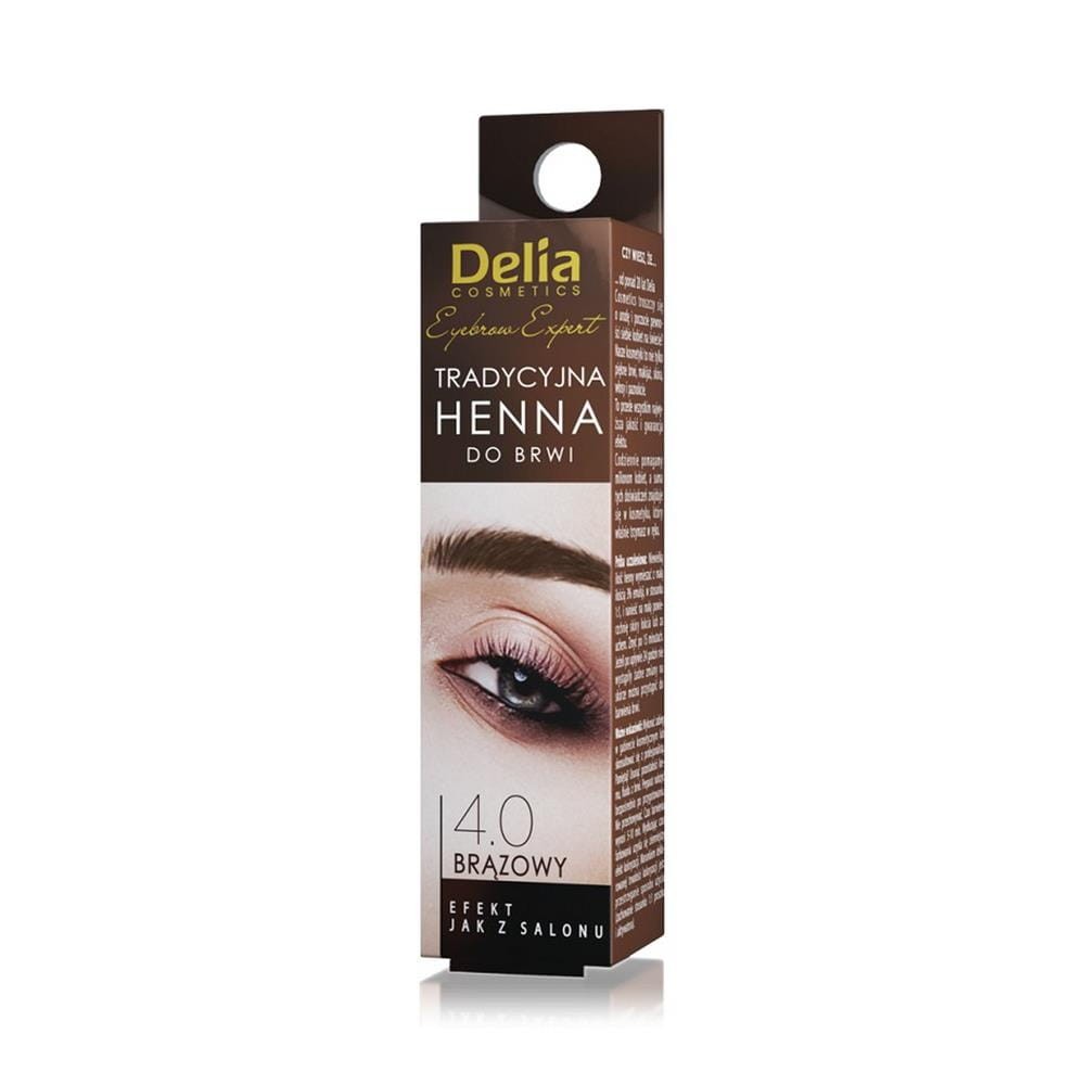 141019 DELIA HENNA DO BRWI TRADYCYJNA BRĄZOWA 5906750806853