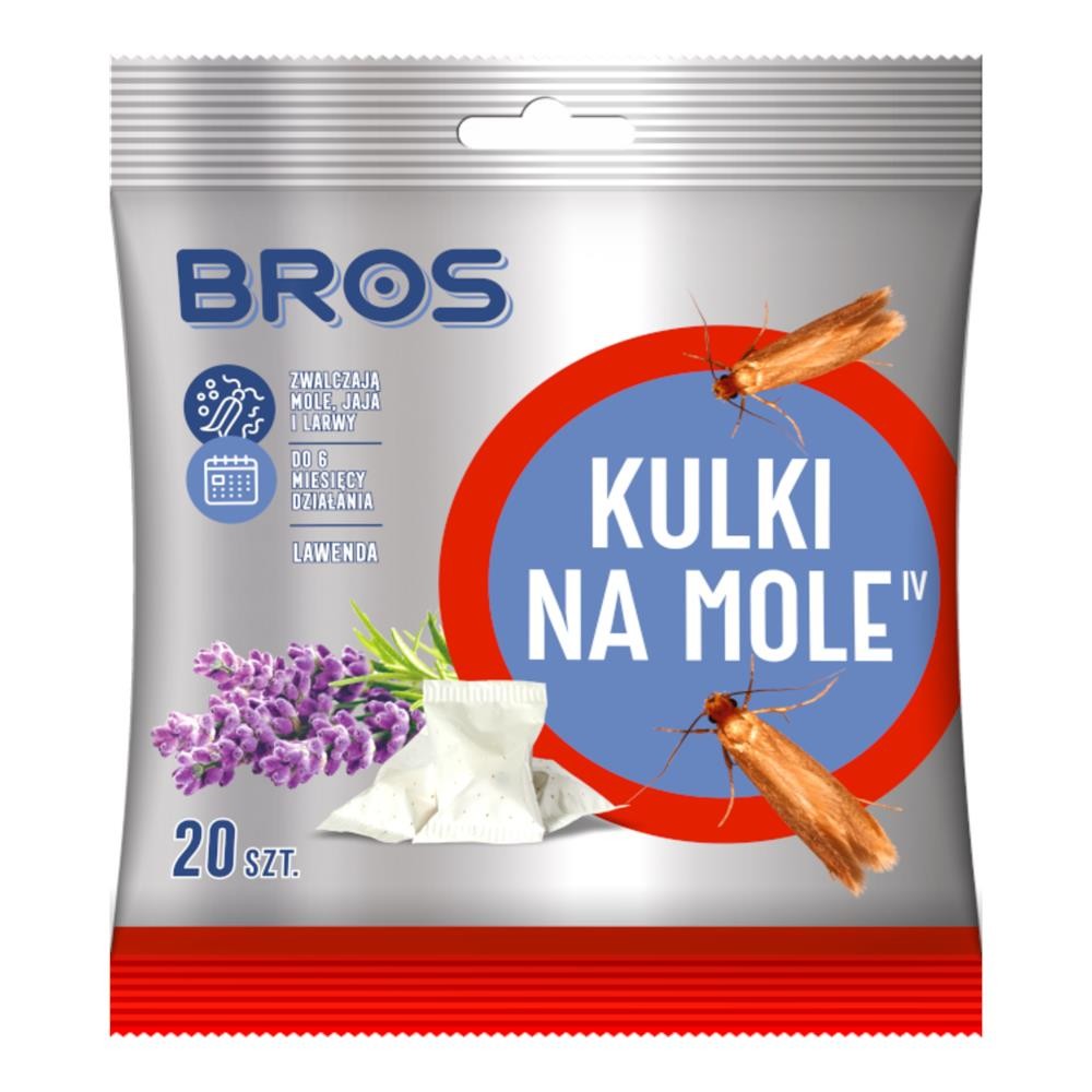 141132 BROS KULKI NA MOLE ODZIEŻOWE 120G LAWENDA 5904517002555