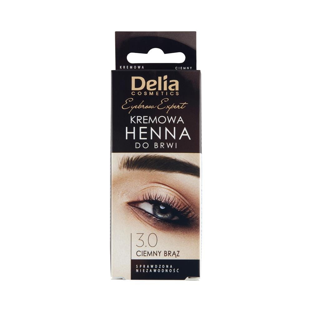 157913 DELIA HENNA DO BRWI W KREMIE BRĄZOWA 5906750815930