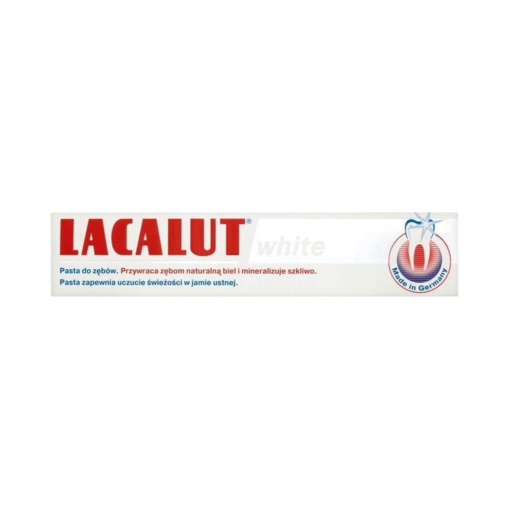 162025 LACALUT PASTA DO ZĘBÓW  75ML WHITE 4016369616055