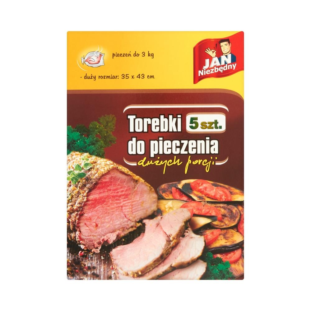 163890 JAN NIEZBĘDNY TOREBKI DO PIECZENIA 5 SZT. 35X43 5900536273136