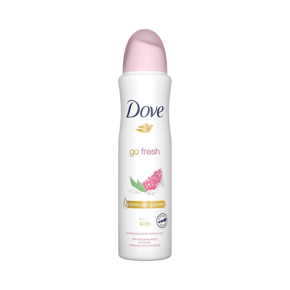 164011 DOVE DEZODORANT WOMEN SPRAY 150ML GO FRESH POMEGRANATE&amp;LEMON WERBENA 8711600786226