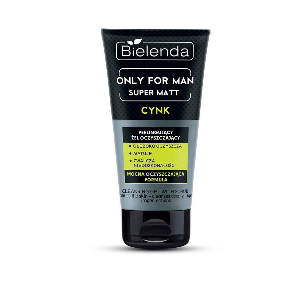 165415 BIELENDA ONLY FOR MEN SUPER MAT ŻEL-PEELING DO MYCIA TWARZY 150ML 5902169007263