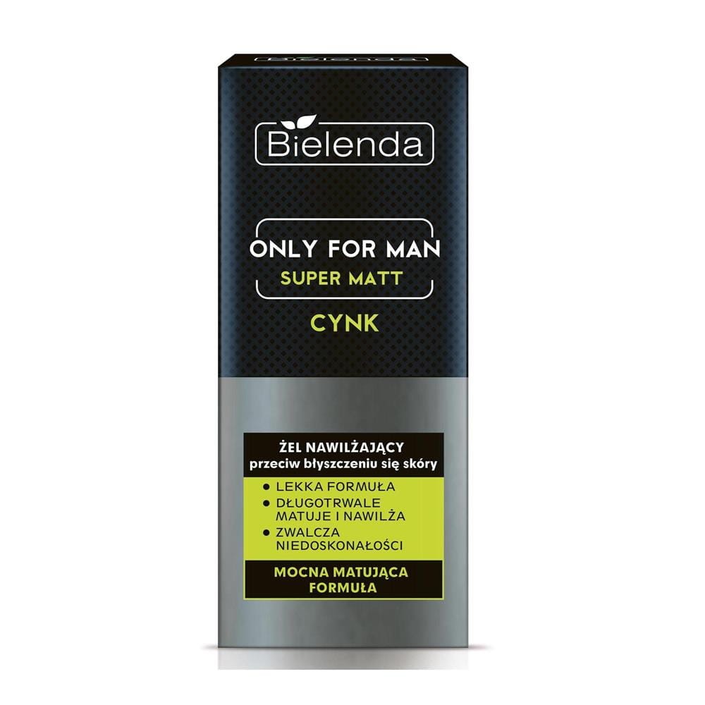 165416 BIELENDA ONLY FOR MEN SUPER MATT ŻEL DO TWARZY 50ML CYNK 5902169007287