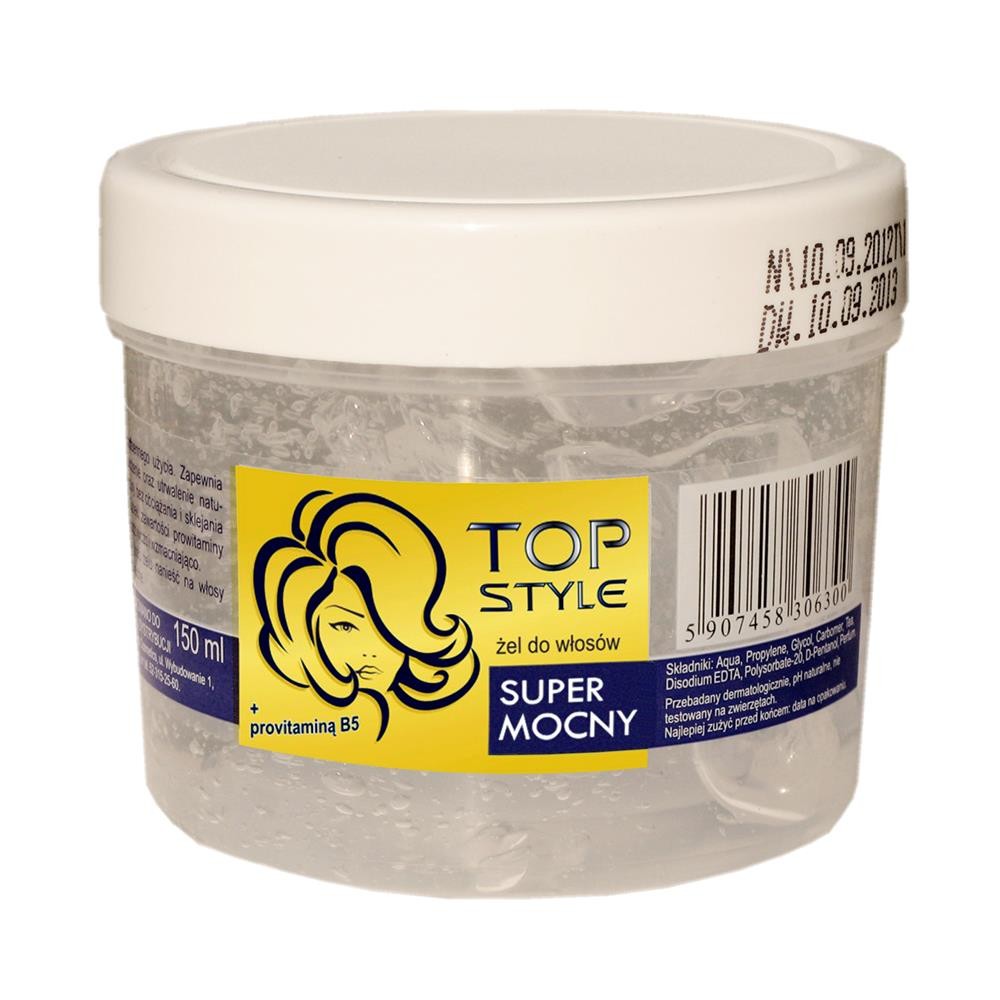 168304 TOP STYLE ŻEL DO WŁOSÓW 150ML SUPER MOCNY 5907458306300