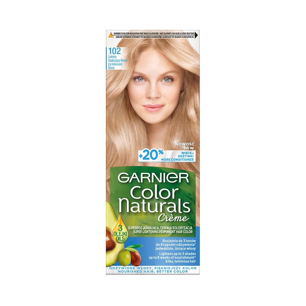 168382 GARNIER COLOR NATURALS FARBA KOLORYZUJĄCA 102 LODOWY BLOND 3600541121263