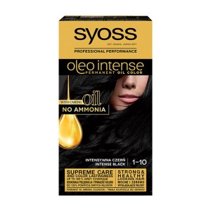 174775 SYOSS FARBA KOLORYZUJĄCA OLEO  1-10 INTENSE BLACK. KOLOR CZARNA. 9000100815277