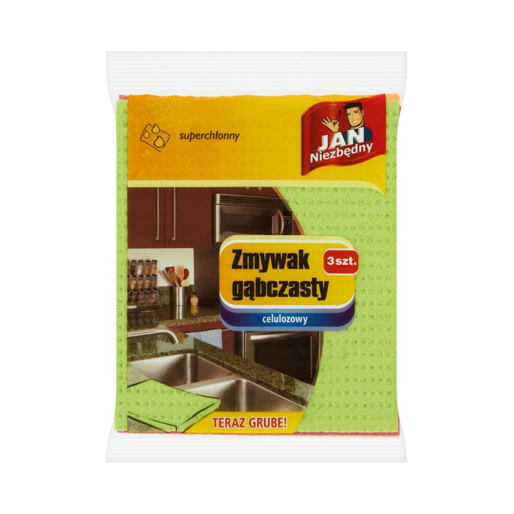 175096 JAN NIEZBĘDNY ZMYWAK KUCHENNY 3 SZT. GĄBCZASTY 5900536278810