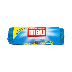 175612 MATI WORKI NA ŚMIECI 120L 10 SZT. NIEBIESKIE BEZ TAŚMY 5902365089759