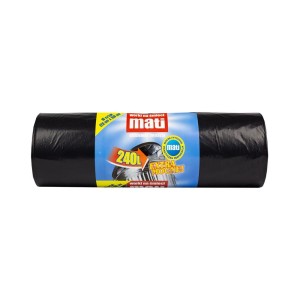 175614 MATI WORKI NA ŚMIECI 240L 10 SZT. CZARNE 5902365089773