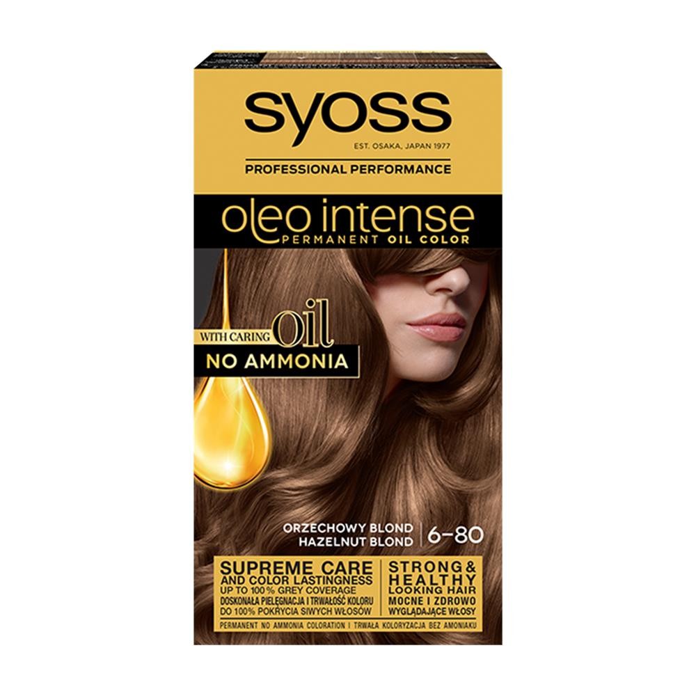 177597 SYOSS FARBA KOLORYZUJĄCA OLEO  6-80 HAZELNUT BLOND. KOLOR ORZECHOWY BLOND. 9000100840897
