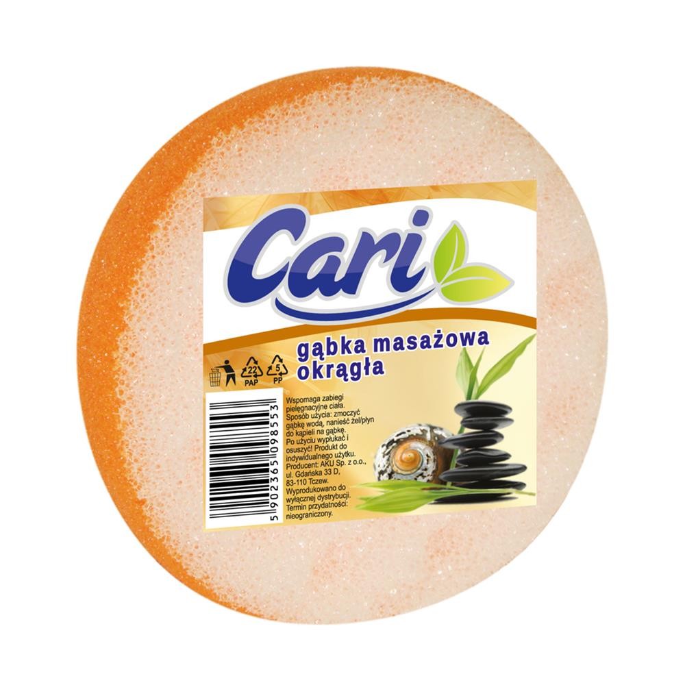 180490 CARI GĄBKA DO KĄPIELI I MASAŻU OKRĄGŁA 5902365098553